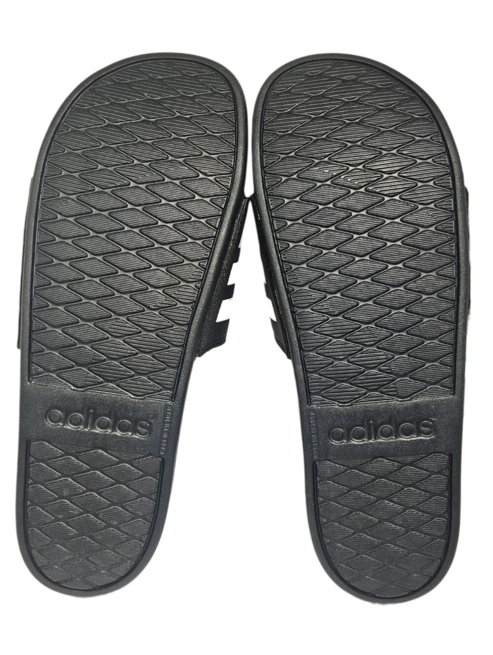 Adidas Adilette Comfort Slides Legend Ink Cloud White Men’s 12 NWT-No Box